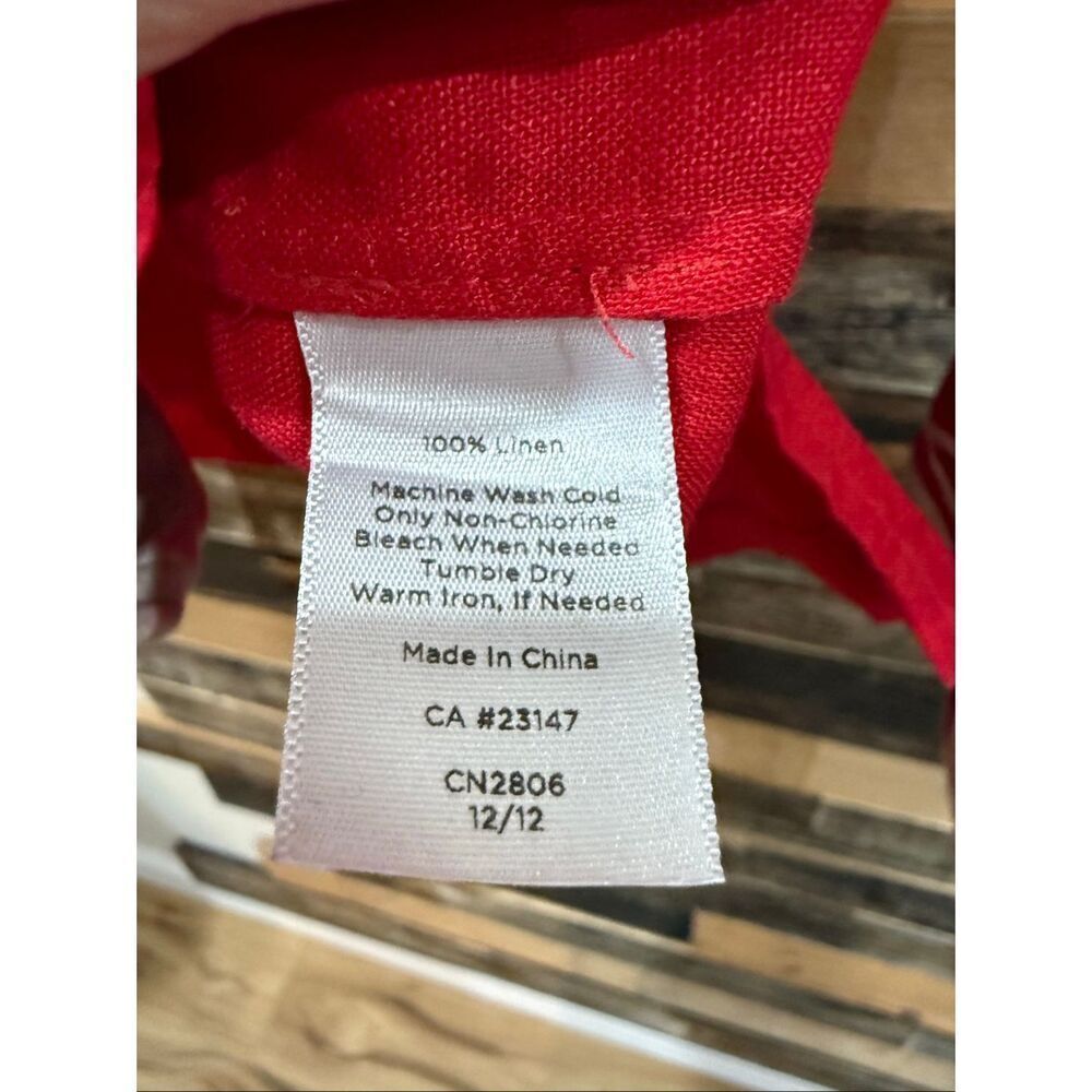 Talbots Women's top blouse Shirt 100% linen size large - Picture 4 of 6